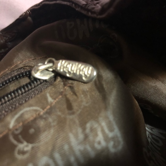 Brown Satchel Bag w/ Coin Purse Charm - Picture 11 of 15